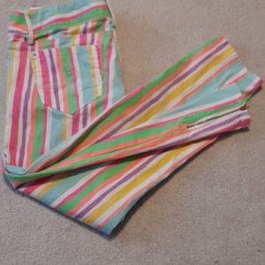 Rainbow skinny jeans